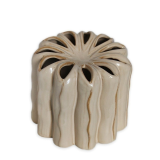 Váza porcelán 15cm béžová