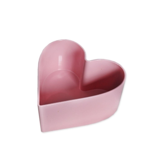 Srdce melamin 26cm růžová